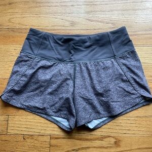 Lululemon Women's High-Waist Performance Shorts - Charcoal Heather
